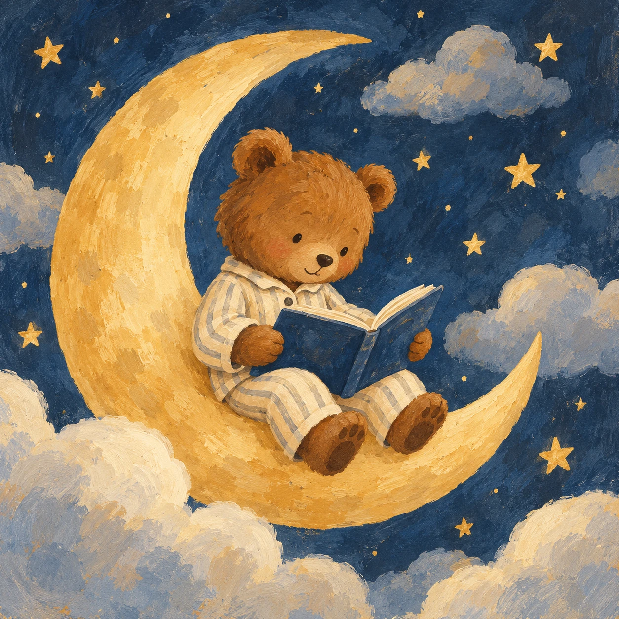 One more story before bed — Gouache illustration